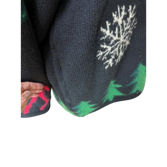 1990s boiled wool cardigan sweater coat by Marisa Christina Size L/XL - Picture 5 of 11